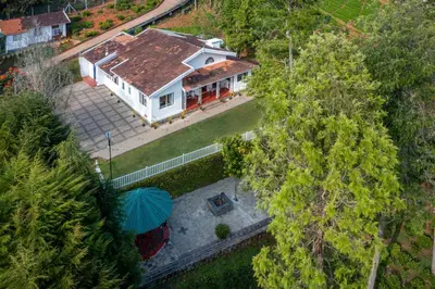 an overhead view of a house with a roof at amã Stays & Trails - Aberdeen, Coonoor in Wellington Town