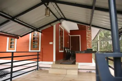 a house being constructed with a metal roof at Bhuvanam homestay in Kalpetta