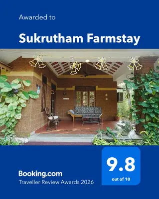 a collage of a picture of a house at Sukrutham Farmstay in Trichūr