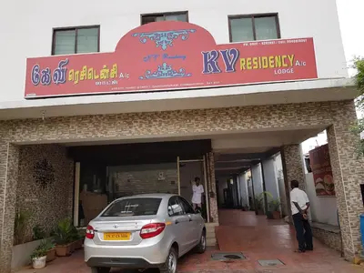 a car parked in front of a building at KV Residency in Coimbatore
