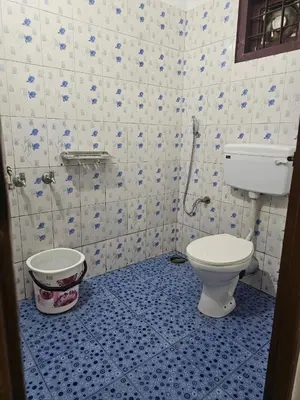 a bathroom with a toilet and a sink at Cicily Cottage in Munnar