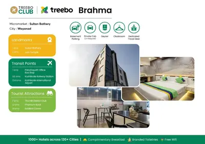 a screenshot of the tekoedia bannann website at Treebo Brahma, Wayanad in Sultan Bathery