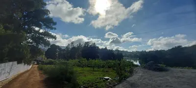 a dirt road with trees and a sky with clouds at Sky High Villa - Premium Cottages in Ooty