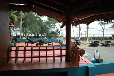 a view of a playground with at Sajeev Home Stay in Cherai Beach