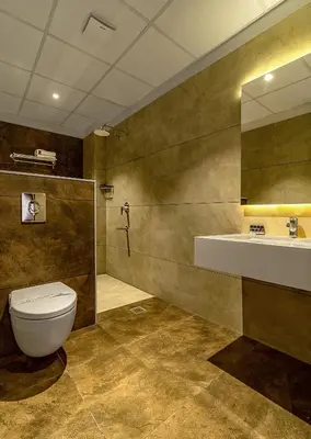 a bathroom with a toilet and a sink at Palcastle Regency in Palakkad