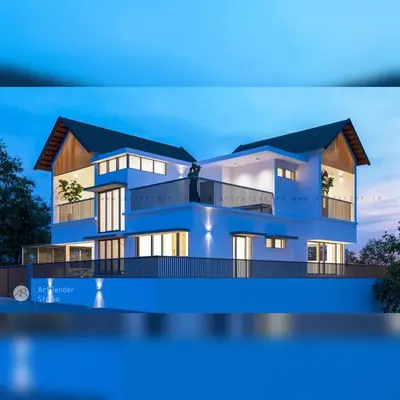 a rendering of a house at Mountain View Villa in Mukkam