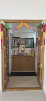 an entrance to a room with an open door at Agraharam Hindu Home stay - Advaitham in Palakkad