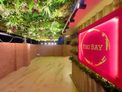 a room with a sign that says their bay at The Cabana in Cherai Beach