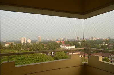 a view of a city from a balcony at 2BHK City View Calicut in Kozhikode