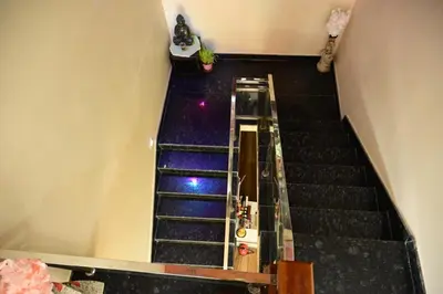 an overhead view of a flight of stairs at Lotus Exotica Homestay in Suntikoppa