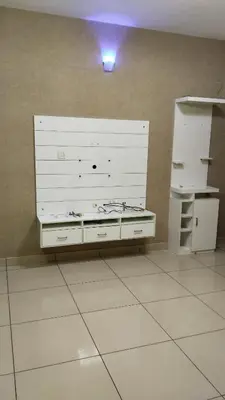 a large white dresser with a light on top of it at ZAREPHATH PG Home in Trichūr