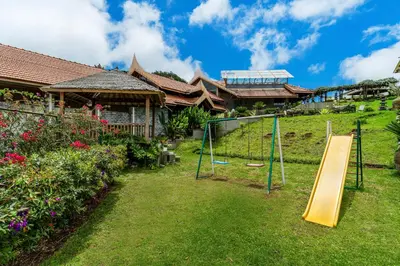 a playground in the yard of a house at Finch,Kotagiri in Kotagiri