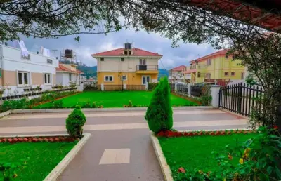 a view of a house from the street at Maria villa in Ooty