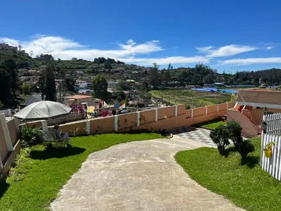 a view from the roof of a house at Winterfell Park in Ooty