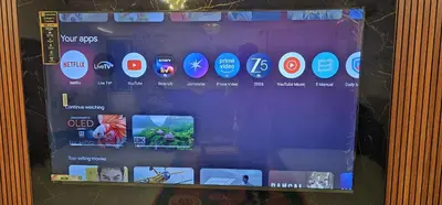 a display screen with different apps on it at AC 3BHK premium house in Pollāchi