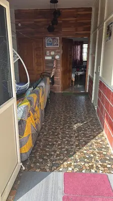 a room with a bed in a house at Free Private Room with Body Massage in Mysore