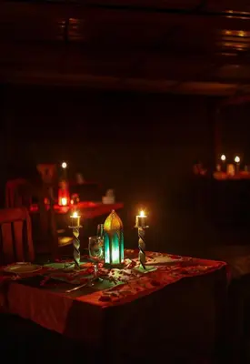 a table with two candles on top of it at Nature Zone Jungle Resort- Experience the Wilderness & Adventure in Munnar