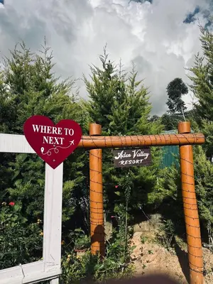 a sign that reads where to next and a sign that says where to at Aden Valley in Kanthalloor