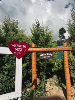 a sign that reads where to next and a sign that says where to at Aden Valley in Kanthalloor