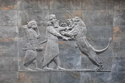 a stone wall with a relief of two women and a lion at DIAMOND HILL VIEW in Ketti